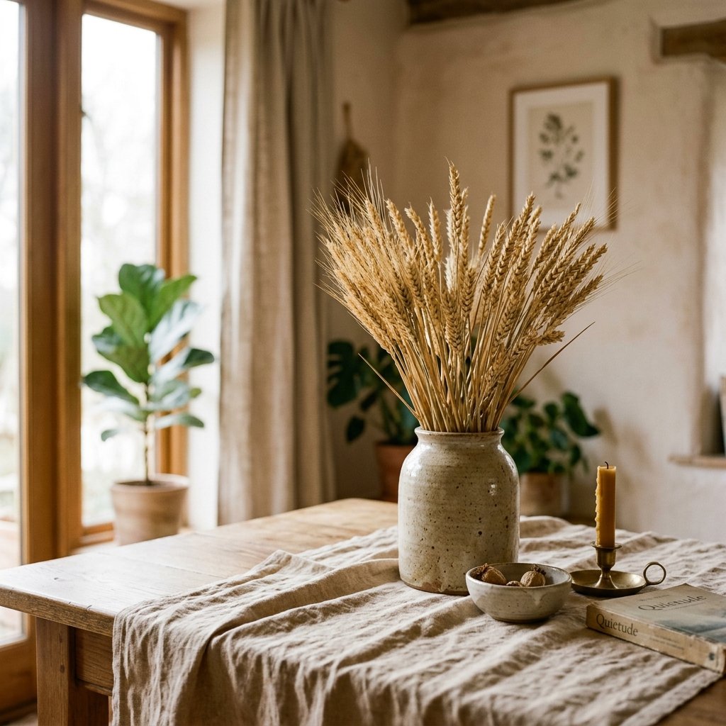 Dried plants in vase